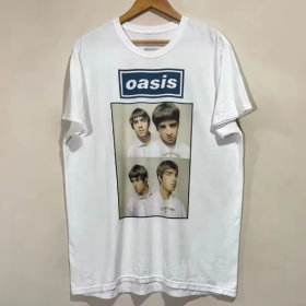 Oasis Gallagher Brothers Photo Grid White T-Shirt