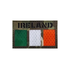 Embroidered Irish flag patch — variant 2