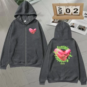 Fontaines D.C. Romance Zip-Up Hoodie