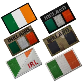 Embroidered Irish flag patch — variant 1