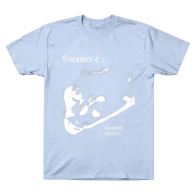 Fontaines D.C. Dopamine Chamber Monochrome T-Shirt Fontaines D.C. T-shirt — blue, front view