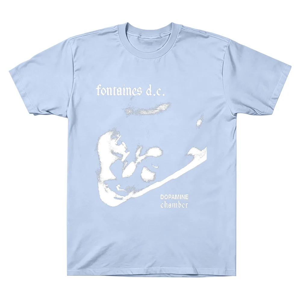 Fontaines D.C. Dopamine Chamber Monochrome T-Shirt Fontaines D.C. T-shirt — blue, front view