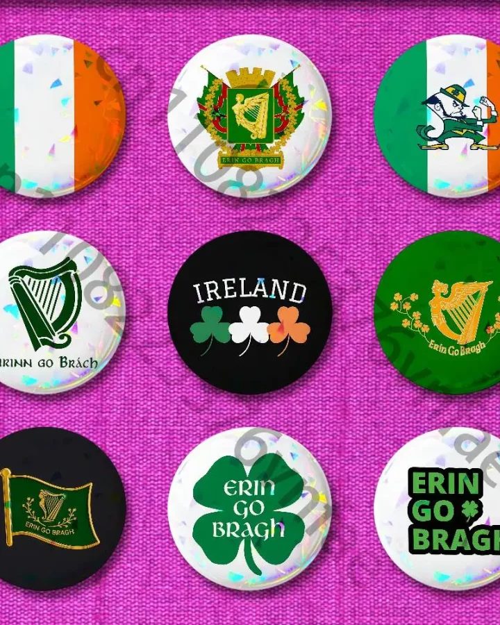 Irish Heritage Flag Pin Badge Irish Heritage Flag Pin Badge