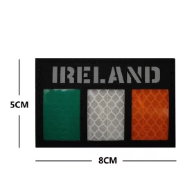 Embroidered Irish flag patch — variant 3