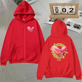 Fontaines D.C. Romance Zip-Up Hoodie