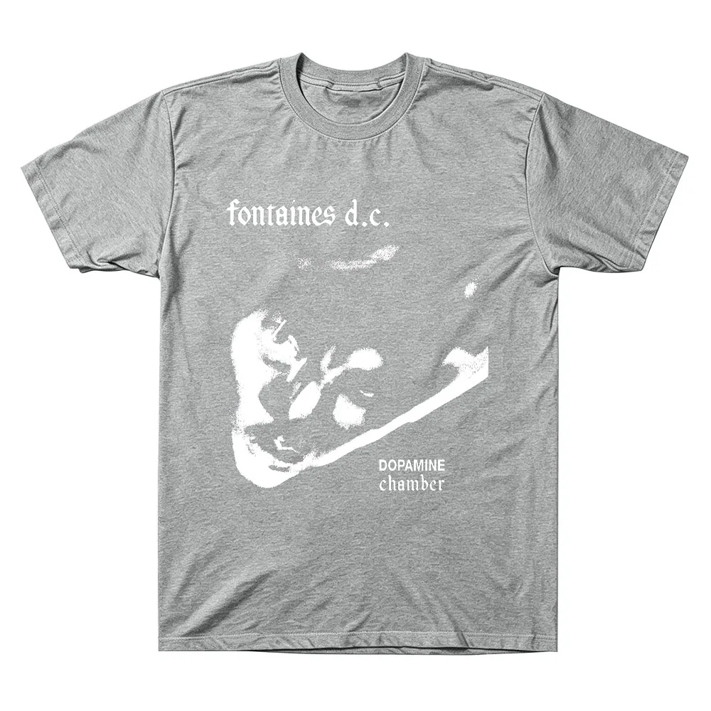 Fontaines D.C. Dopamine Chamber Monochrome T-Shirt Fontaines D.C. T-shirt — grey, front view