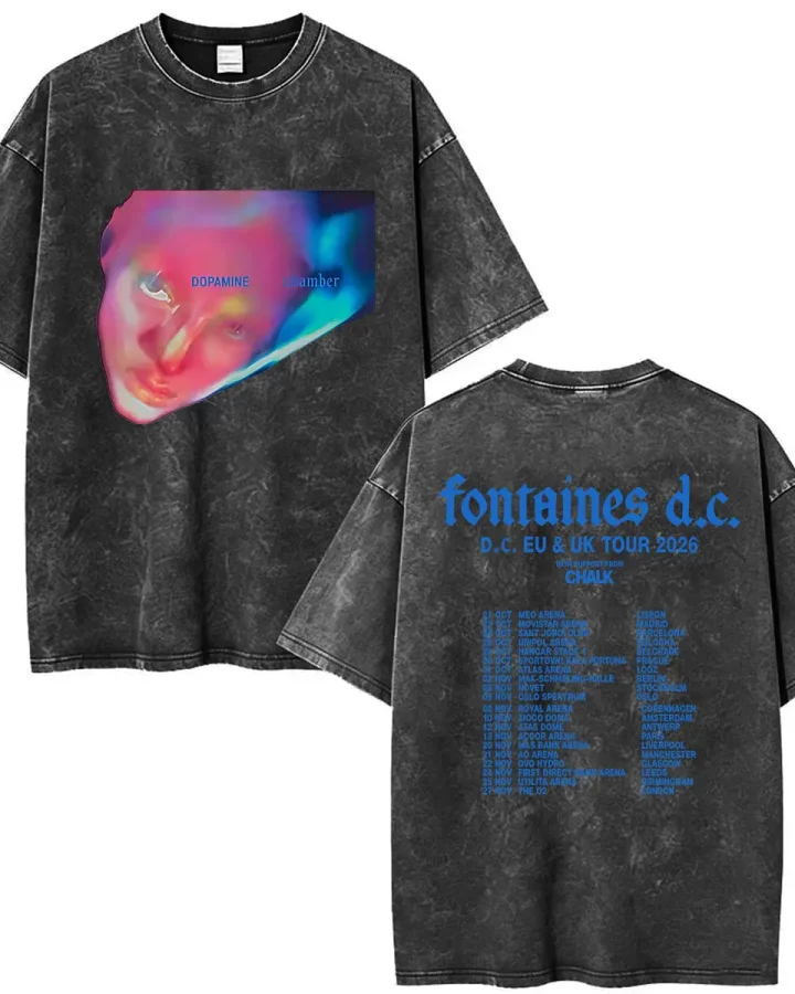 Fontaines D.C. Dopamine Chamber Washed T-Shirt – design options