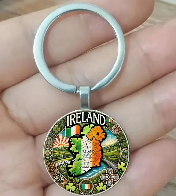 Irish Map Keychain