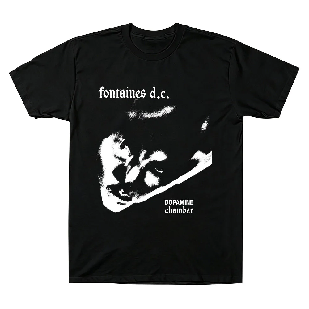 Fontaines D.C. Dopamine Chamber Monochrome T-Shirt Fontaines D.C. T-shirt — black, front view