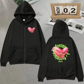 Fontaines D.C. Romance Zip-Up Hoodie