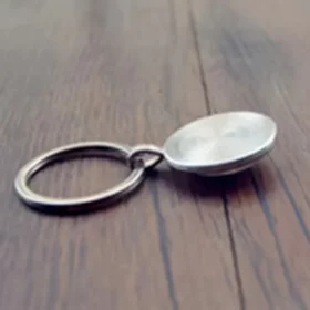 Keychain attached to a bag