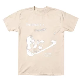 Fontaines D.C. Dopamine Chamber Monochrome T-Shirt Fontaines D.C. T-shirt — sand, front view