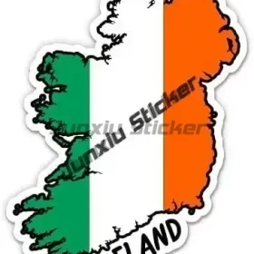 Multiple design name variants for Ireland reflective oval stickers