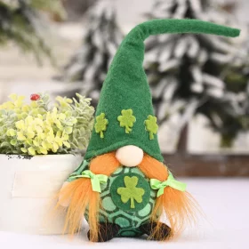 Gnome ornament standing on a table