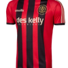 Bohemian FC 2025/2026 home jersey in black and red stripes